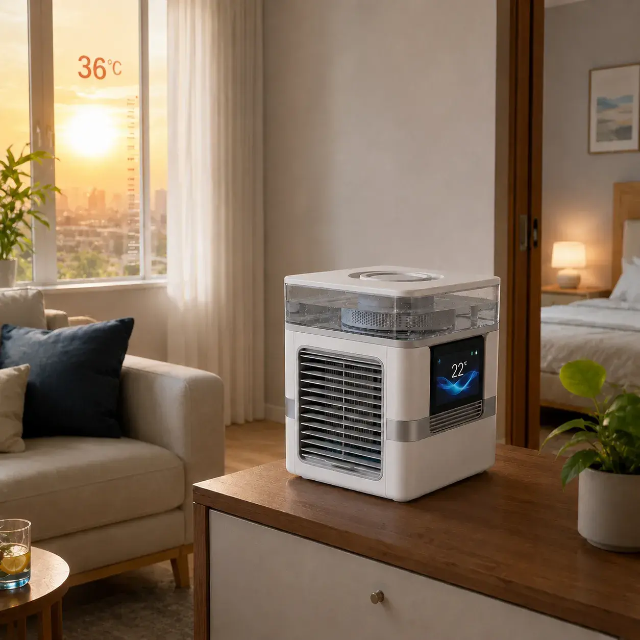 ClimaCube a refrescar rapidamente uma divisão